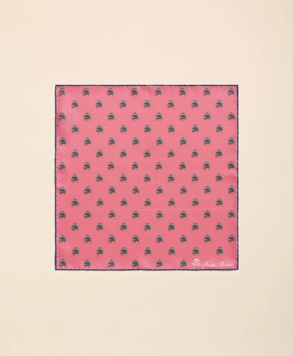 Silk Equestrian Motif Pocket Square | Brooks Brothers for sale