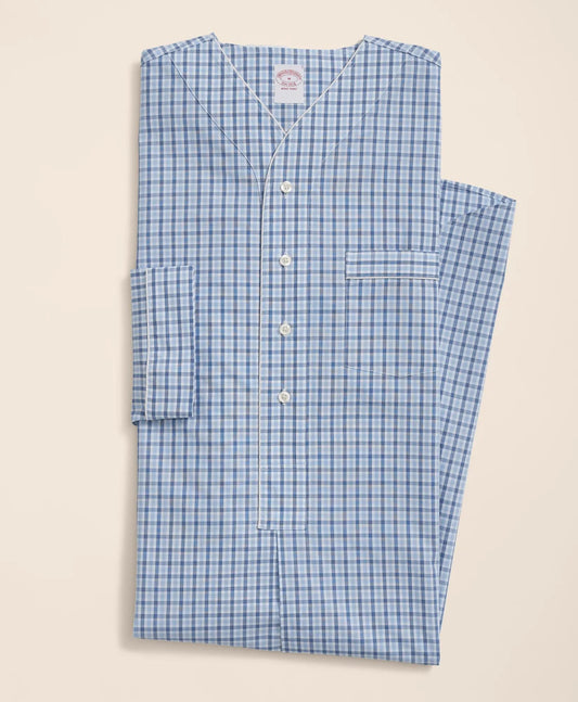 Cotton Broadcloth Checked Nightshirt | Brooks Brothers for sale