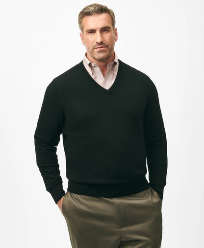 Big & Tall 3-Ply Cashmere V-Neck Sweater | Brooks Brothers on sale - US 2347