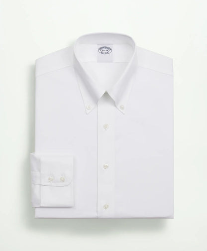Stretch Supima® Cotton Non-Iron Twill Button-Down Collar Dress Shirt | Brooks Brothers online shop