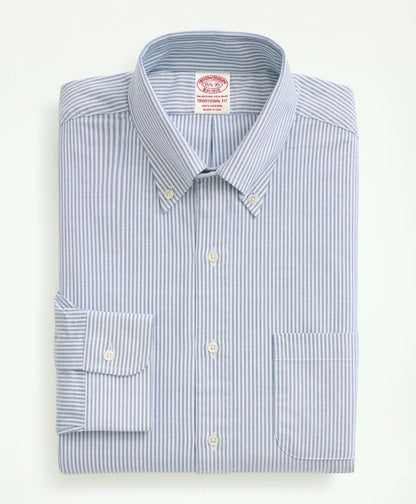 American-Made Oxford Cloth Button-Down Stripe Dress Shirt | Brooks Brothers cheap