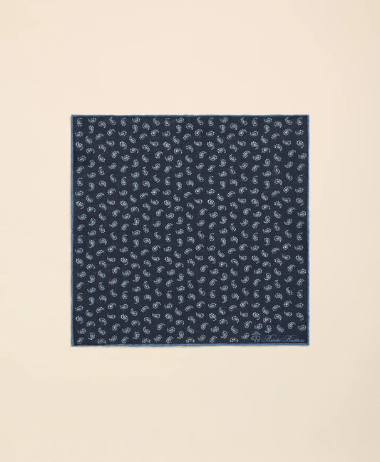 Linen Paisley Pocket Square | Brooks Brothers for sale