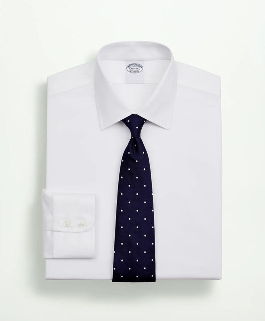 Stretch Supima® Cotton Non-Iron Twill Ainsley Collar Dress Shirt | Brooks Brothers sale