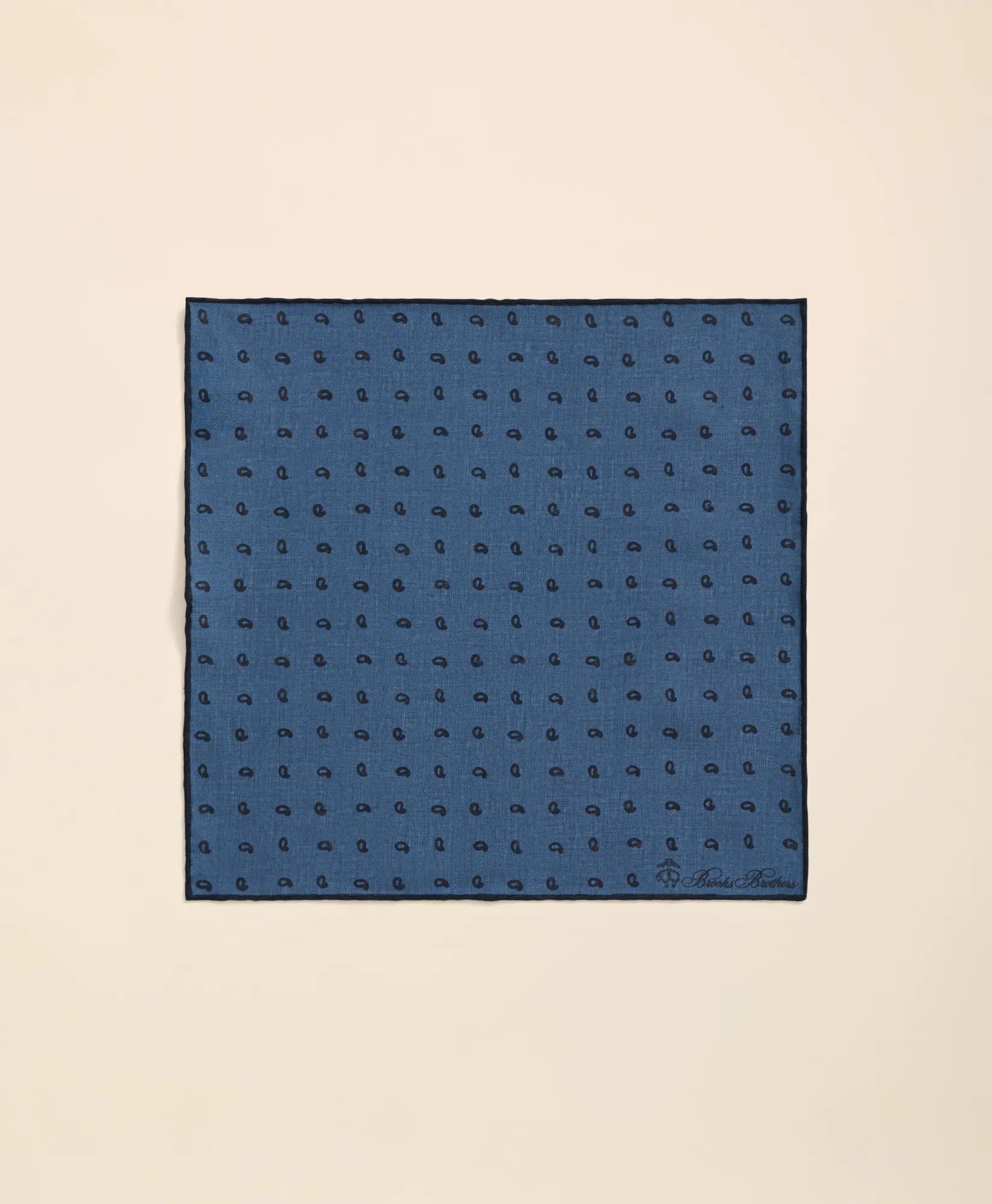 Linen Paisley Pocket Square | Brooks Brothers sale