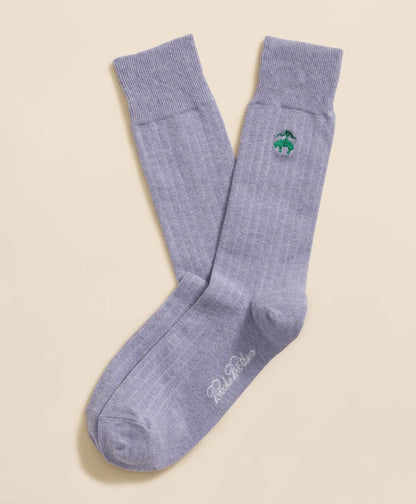 Cotton Blend Ribbed Socks with Embroidered Golden Fleece® | Brooks Brothers for sale - US 2520