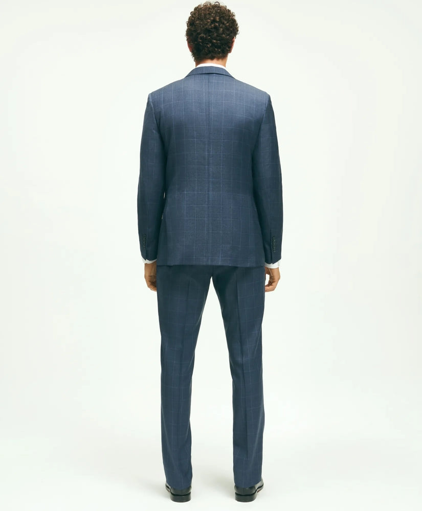 Classic Fit Wool Windowpane 1818 Suit | Brooks Brothers online shop