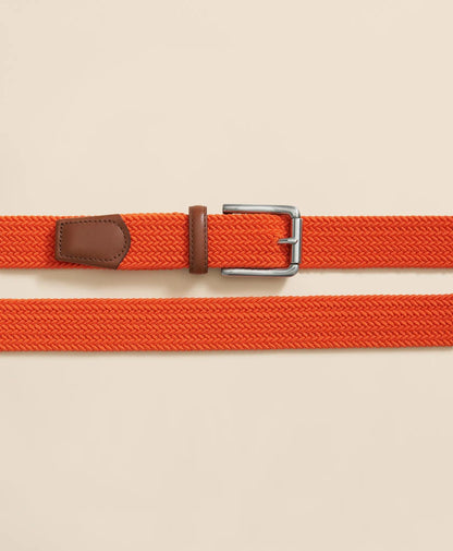 Rubber & Leather Belt With Stretch | Brooks Brothers online