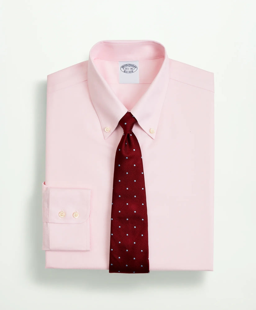 Stretch Supima® Cotton Non-Iron Twill Button-Down Collar Dress Shirt | Brooks Brothers online shop - US 6351