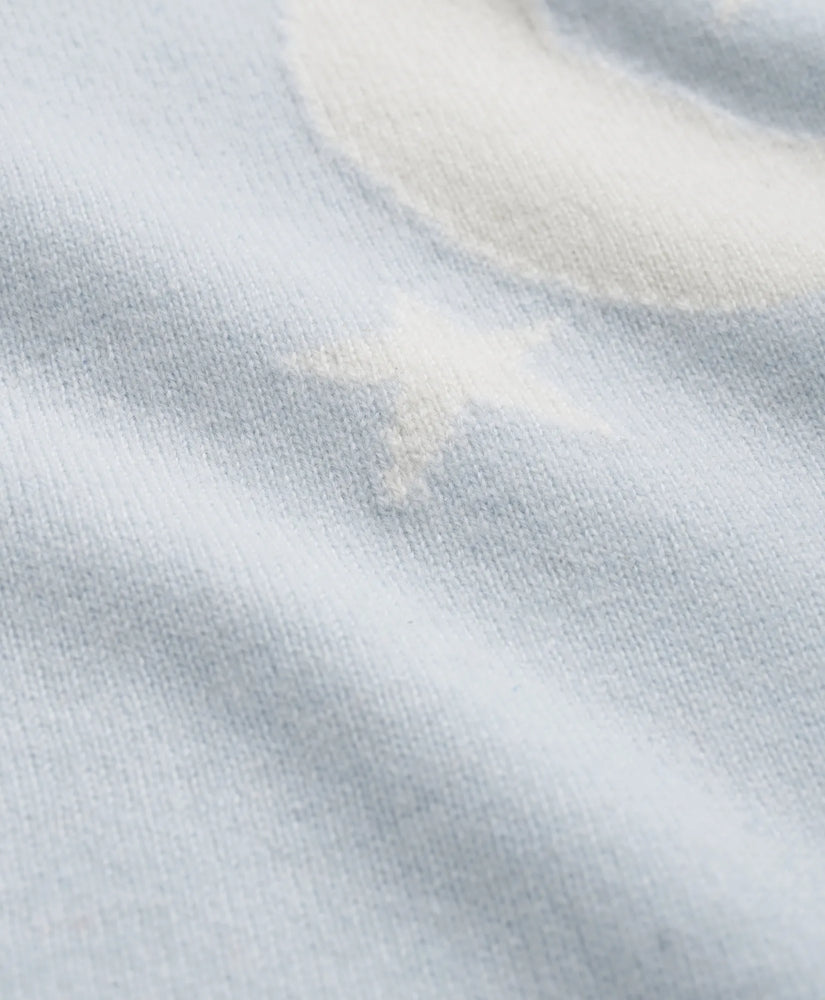 Cashmere Moon Motif Onesie | Brooks Brothers sale