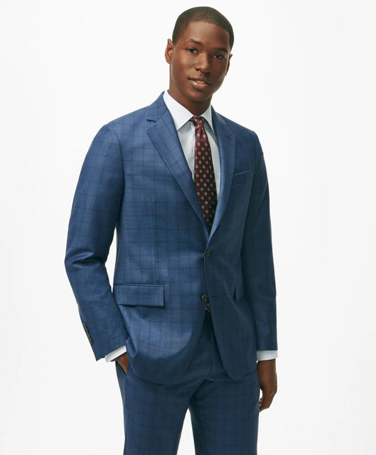 American-Made Classic Fit Multi-Checked 1818 Suit | Brooks Brothers cheap