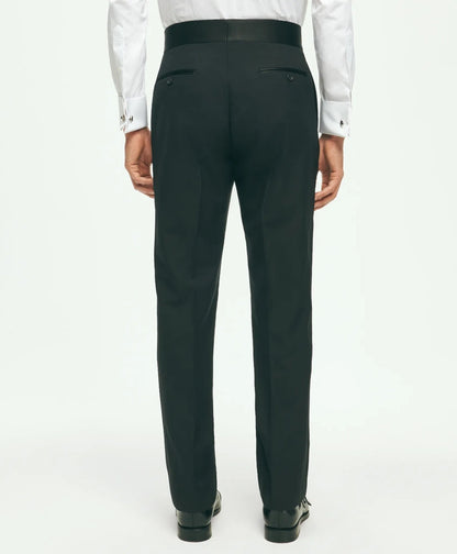 Black Fleece Tuxedo Pants in Wool-Silk | Brooks Brothers online shop