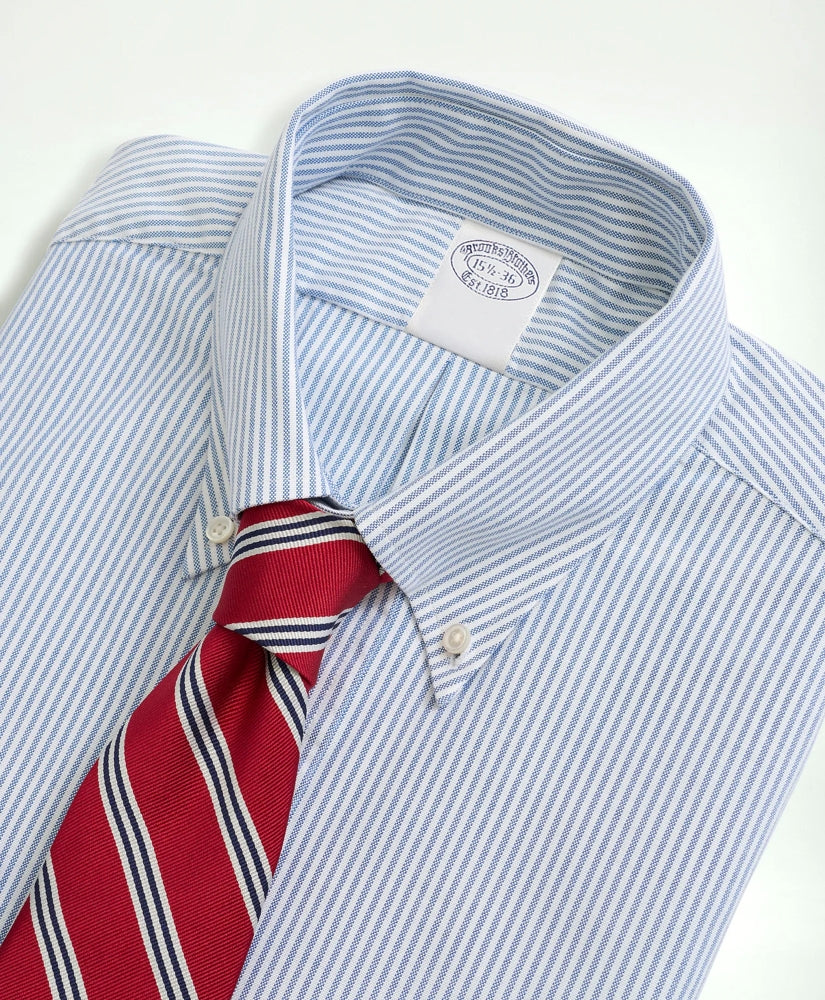 American-Made Oxford Cloth Button-Down Stripe Dress Shirt | Brooks Brothers cheap