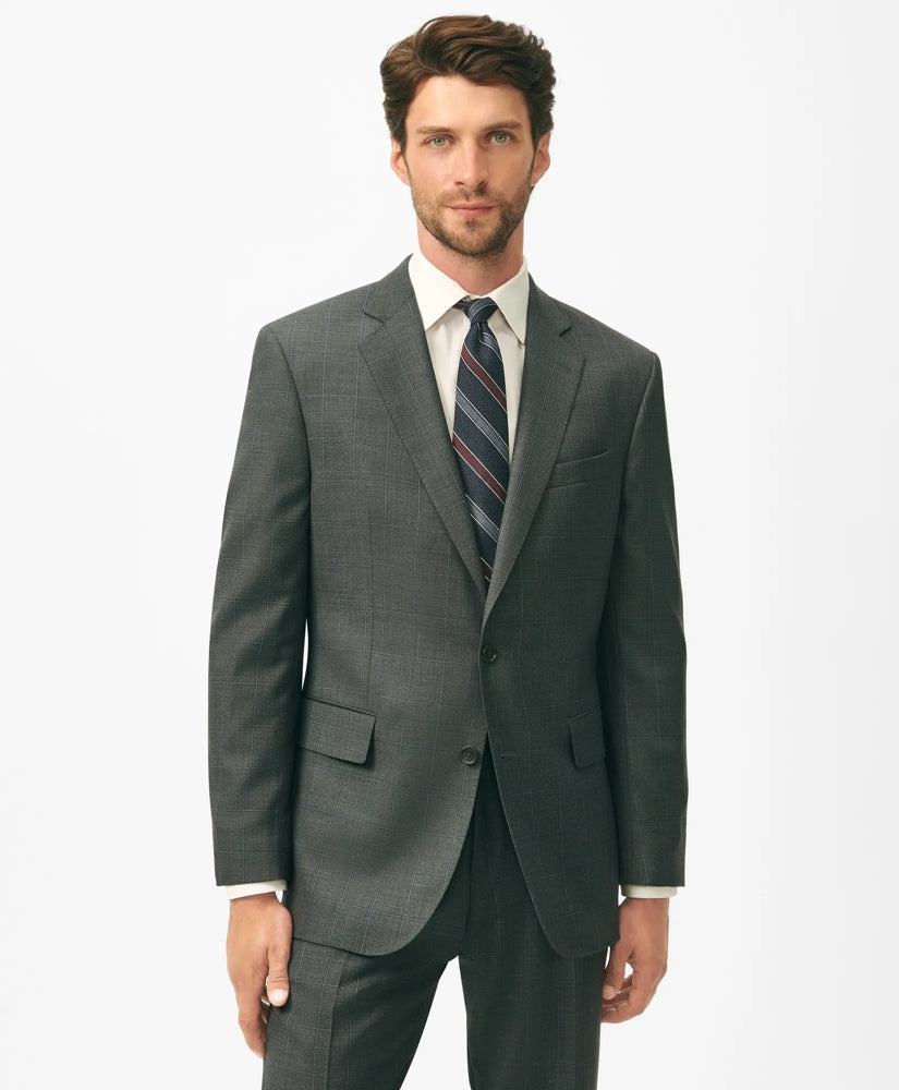 Classic Fit Wool Windowpane 1818 Suit | Brooks Brothers discount