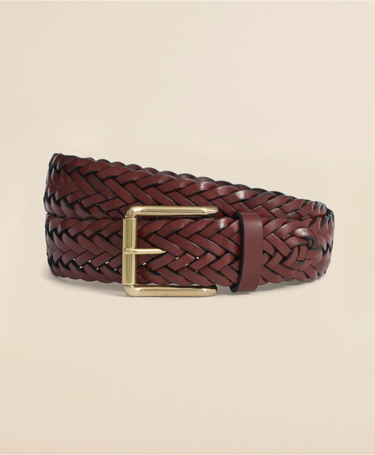 Braided Leather Belt | Brooks Brothers online shop