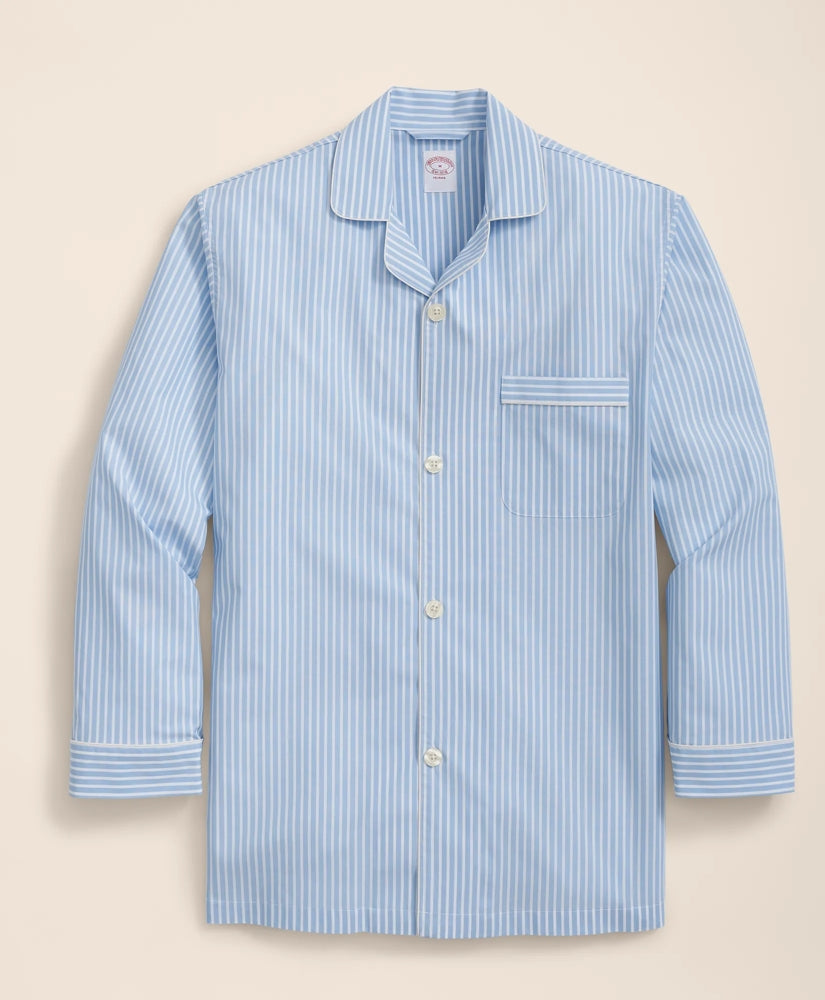 Cotton Broadcloth Bengal Striped Pajamas | Brooks Brothers online