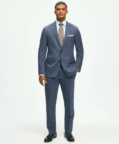 Classic Fit Wool Checked 1818 Suit | Brooks Brothers on sale