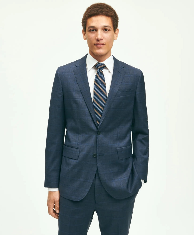 Slim Fit Wool Checked 1818 Suit | Brooks Brothers sale