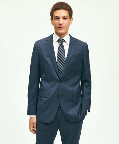 Slim Fit Wool Checked 1818 Suit | Brooks Brothers sale