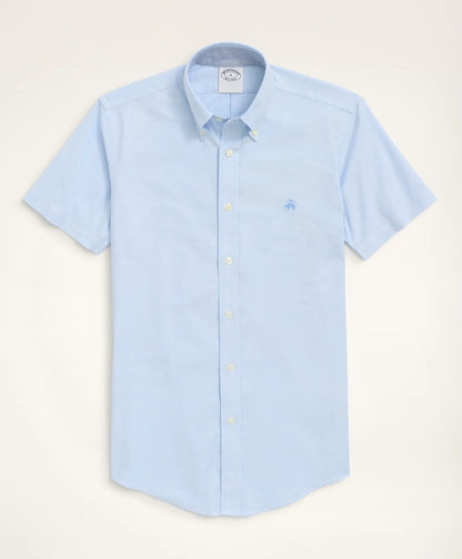 Stretch Non-Iron Oxford Button-Down Collar Short-Sleeve Sport Shirt | Brooks Brothers online shop - US 8093
