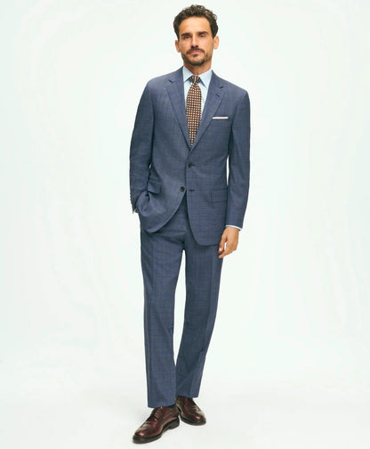 Traditional Fit Wool Checked 1818 Suit | Brooks Brothers cheap