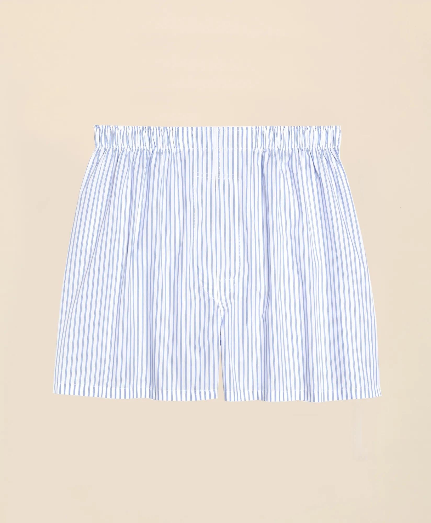 Cotton Broadcloth Ground Stripe Boxers | Brooks Brothers online