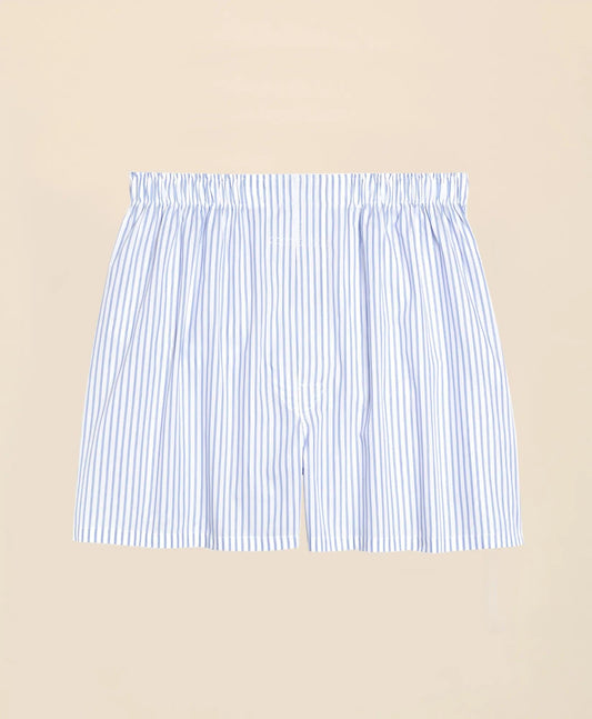 Cotton Broadcloth Ground Stripe Boxers | Brooks Brothers online