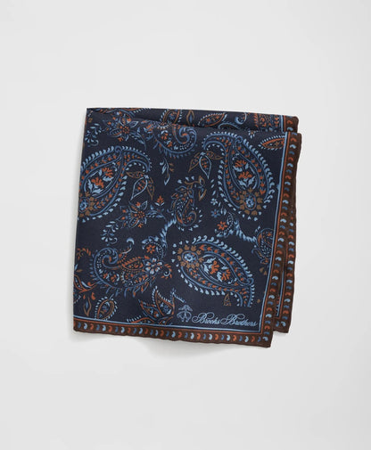 Large Paisley Silk Pocket Square | Brooks Brothers on sale