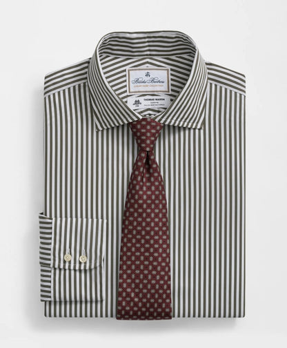 Brooks Brothers X Thomas Mason® Cotton English Collar, Striped Dress Shirt | Brooks Brothers online