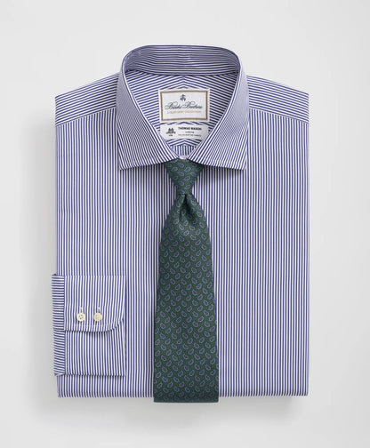 Brooks Brothers X Thomas Mason® Cotton English Collar, Striped Dress Shirt | Brooks Brothers on sale