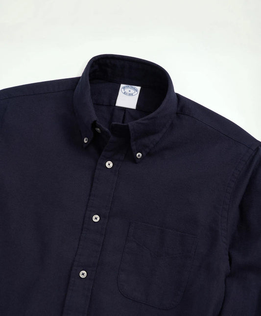 Portuguese Flannel Polo Button Down Collar Shirt | Brooks Brothers discount
