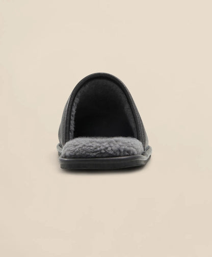 Shearling Lined Leather Slippers | Brooks Brothers on sale