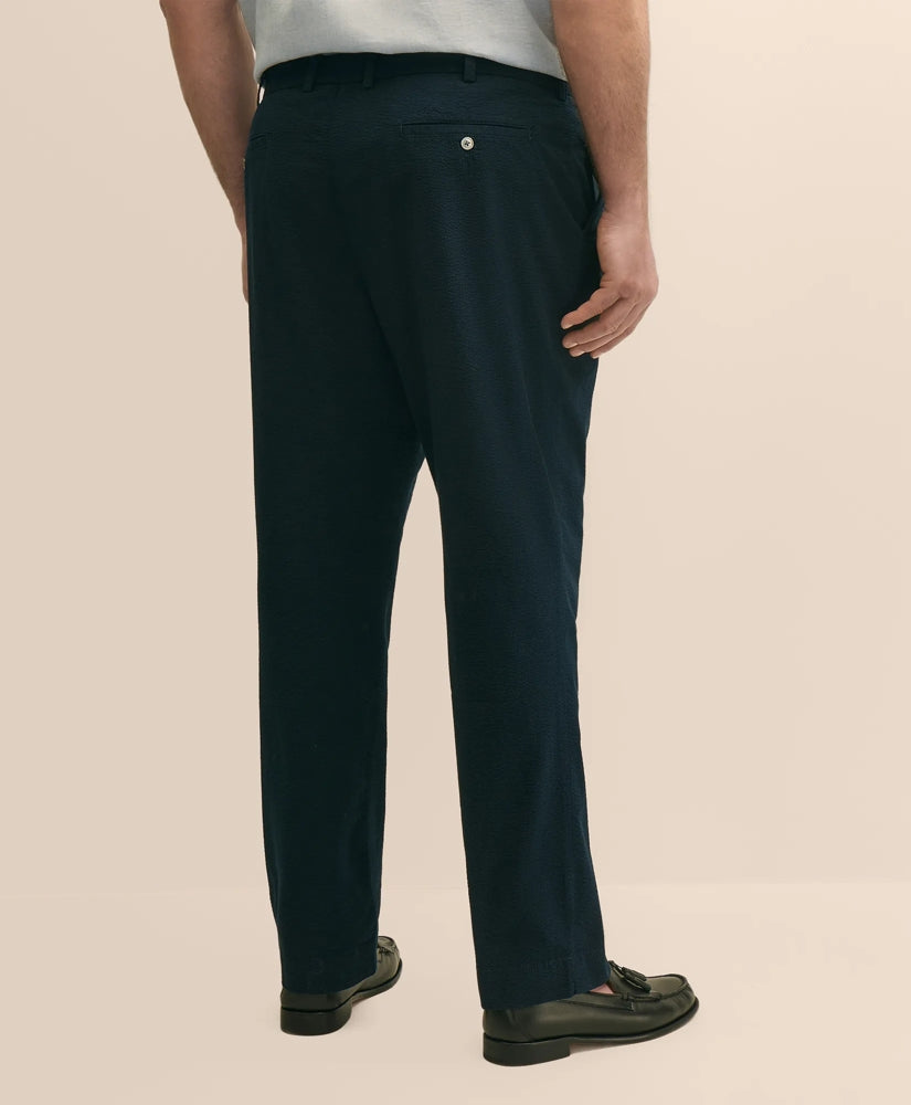 Big & Tall Cotton Seersucker Pants | Brooks Brothers online