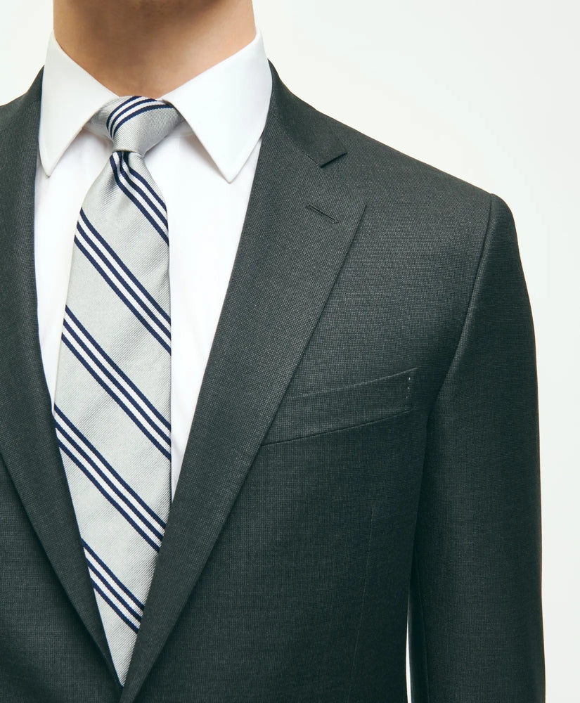 Classic Fit Wool Tic 1818 Suit | Brooks Brothers online shop