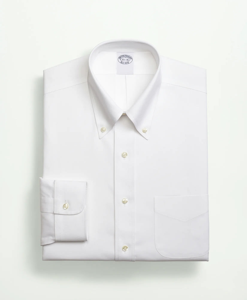 Stretch Supima® Cotton Non-Iron Pinpoint Oxford Button-Down Collar Dress Shirt | Brooks Brothers discount