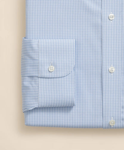 Pure Supima® Cotton Regular-Finish Polo Button Down Collar, Micro Windowpane Dress Shirt | Brooks Brothers discount