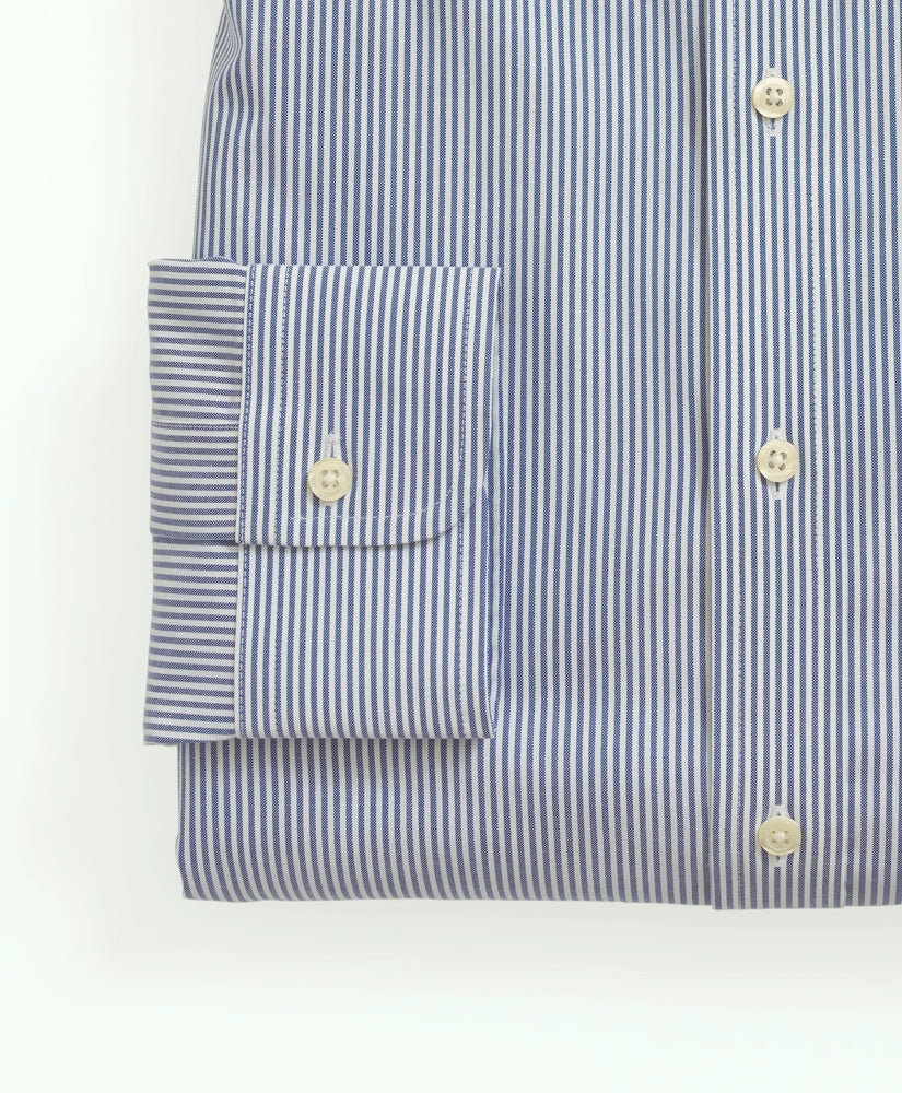 Stretch Supima® Cotton Non-Iron Pinpoint Oxford Button-Down Collar, Candy Stripe Dress Shirt | Brooks Brothers online