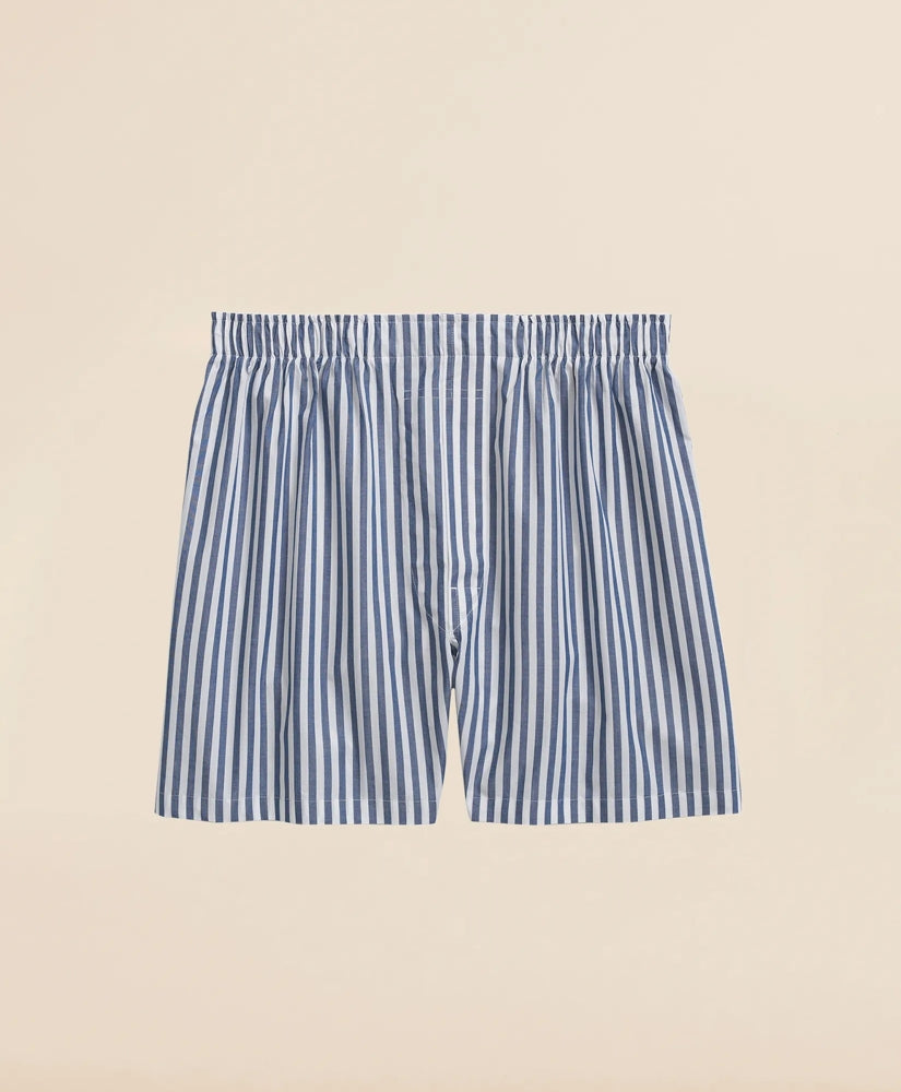 Cotton Broadcloth Butcher-Stripe Boxers | Brooks Brothers discount - US 8907
