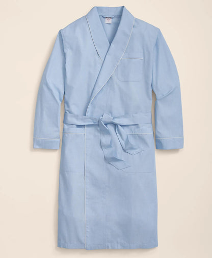 Cotton Broadcloth Robe | Brooks Brothers online shop