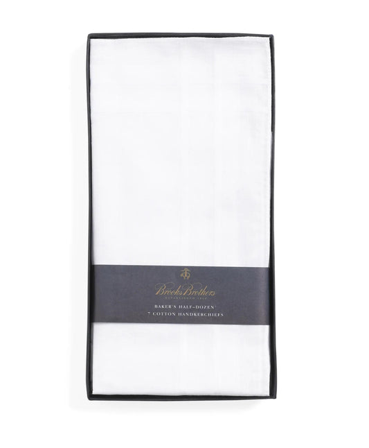 Pure Cotton Handkerchiefs-Set of 6 | Brooks Brothers on sale