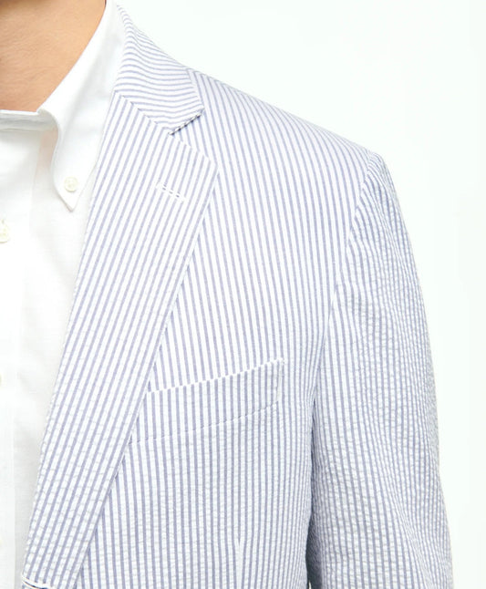 Classic Fit Stretch Cotton Seersucker Sport Coat | Brooks Brothers on sale