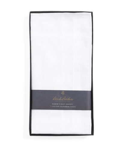 Pure Cotton Handkerchiefs-Set of 6 | Brooks Brothers on sale