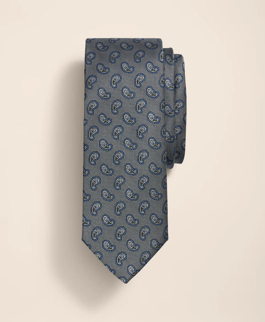 Silk Ornate Pine Tie | Brooks Brothers on sale