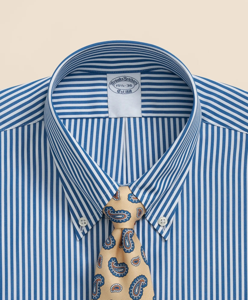 Pure Supima® Cotton Regular-Finish Polo Button Down Collar, Candy Stripe Dress Shirt | Brooks Brothers online